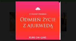 Desktop Screenshot of ajurweda.pl